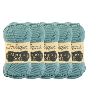 Scheepjes Merino Soft set van 5 bollen in de verpakking