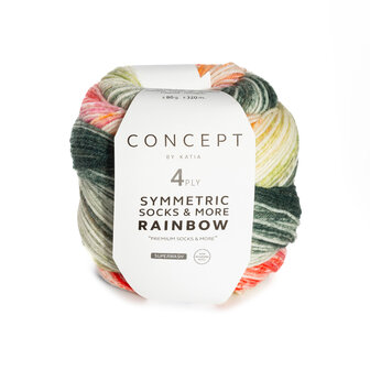 Katia symmetric socks &amp; more Rainbow