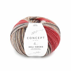 HELI SOCKS bordeauxrood-roest-bruin-oker-herfst-winter-katia-304-rc